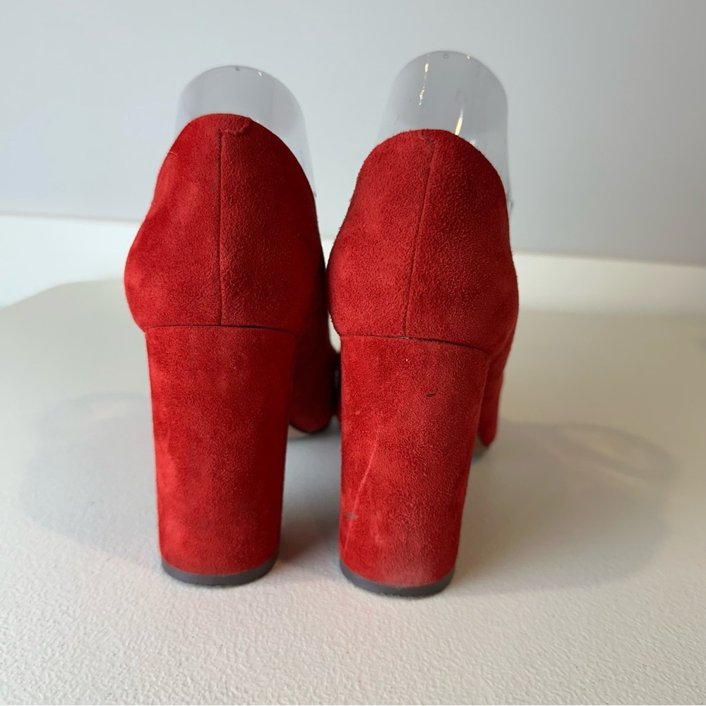 Banana Republic Red Classic Career Party Pointed Toe Heels Pumps Size 8 - Picture 3 of 10